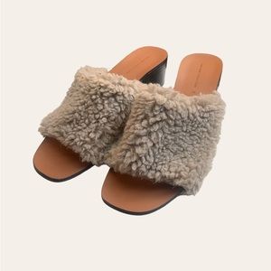 Zara faux fur heels